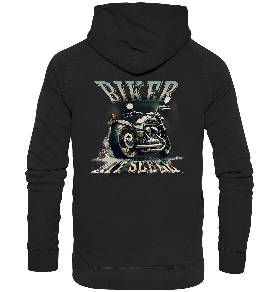 Biker mit Seele - Motorrad - Custom Bike - Basic Unisex Hoodie - MOANDO-SHOP - Hoodies