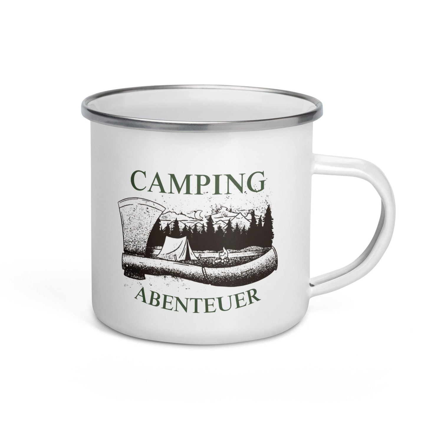 camping abenteuer - emailletasse - moando-shop - emallietassen