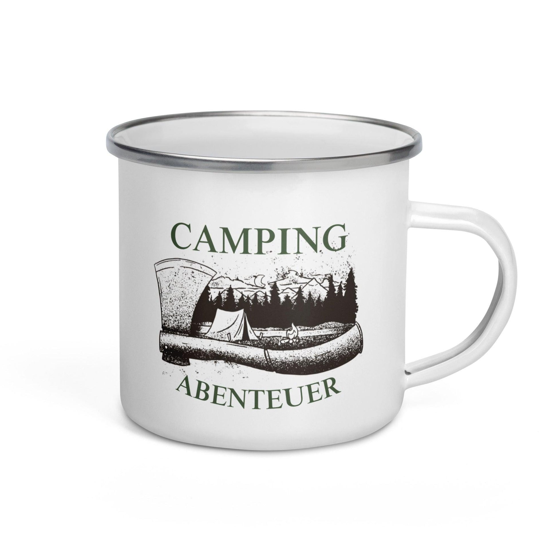 Camping Abenteuer - Emailletasse - MOANDO-SHOP - Emallietassen