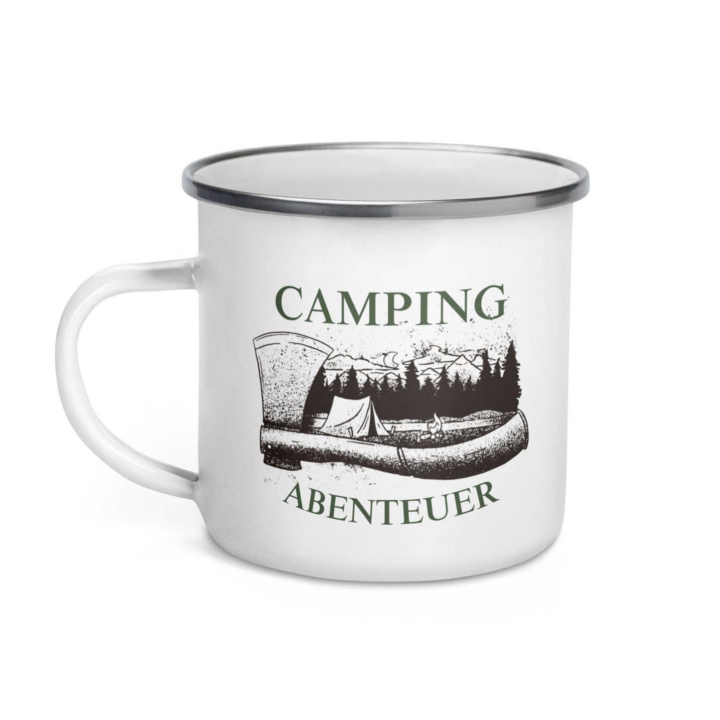 camping abenteuer - emailletasse - moando-shop - emallietassen