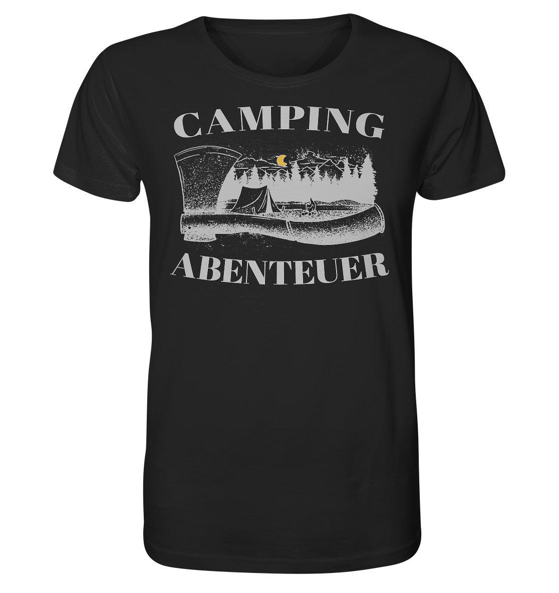 camping abenteuer - organic shirt - moando-shop - unisex-shirts