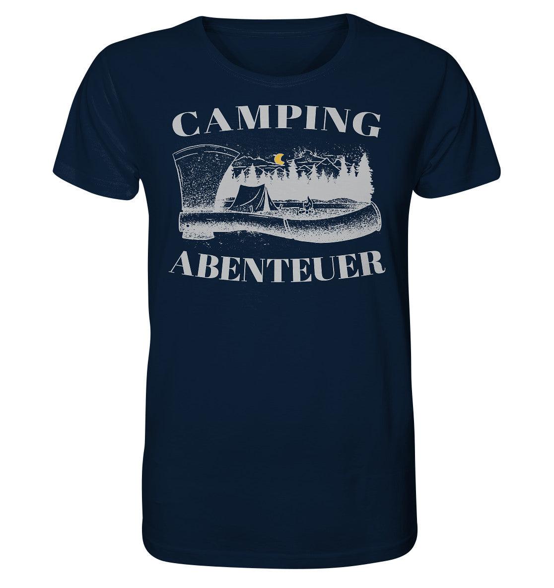 camping abenteuer - organic shirt - moando-shop - unisex-shirts