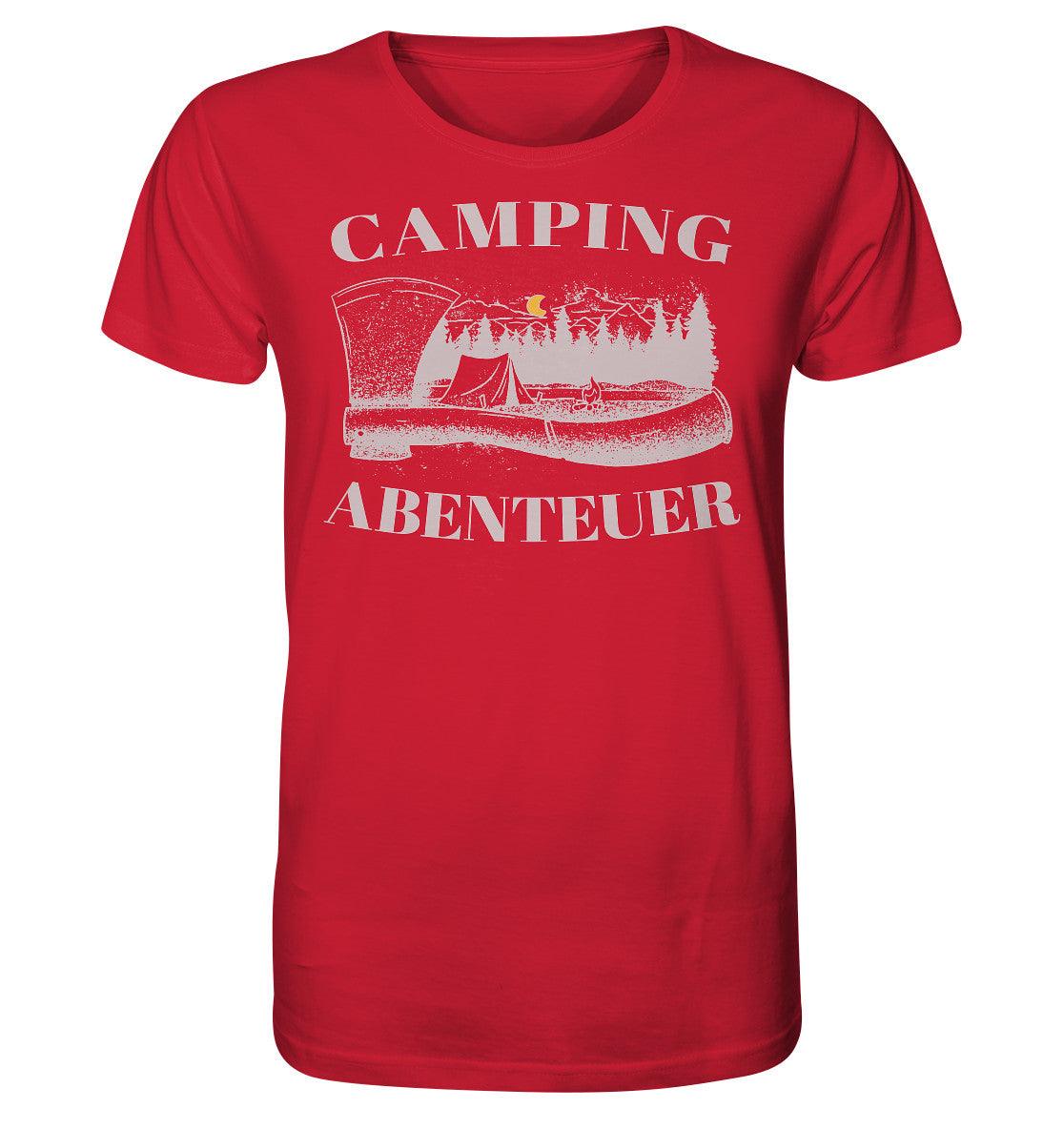 camping abenteuer - organic shirt - moando-shop - unisex-shirts