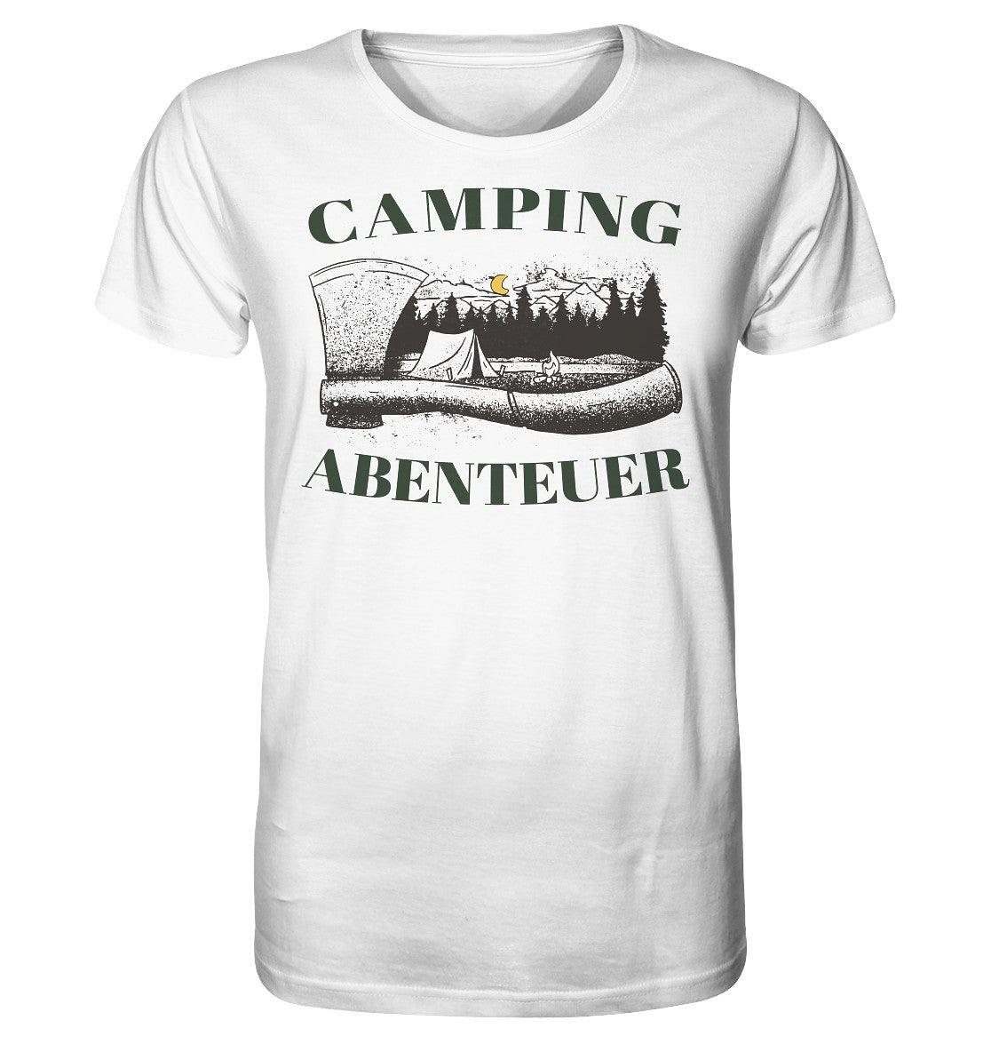 camping abenteuer - organic shirt - moando-shop - unisex-shirts