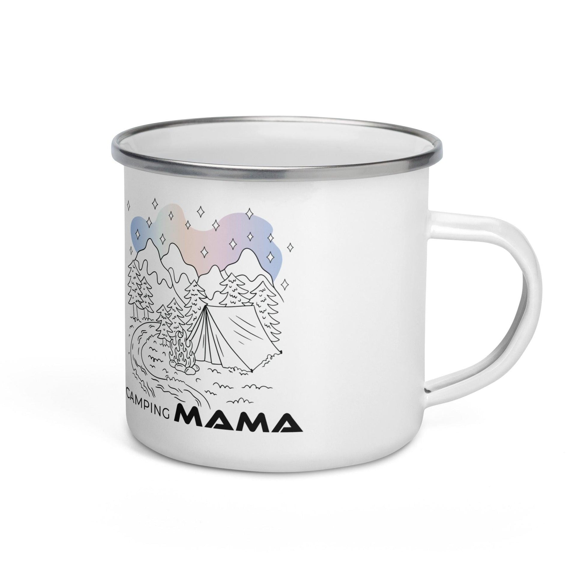 Camping MAMA - Emailletasse - MOANDO-SHOP - Emallietassen