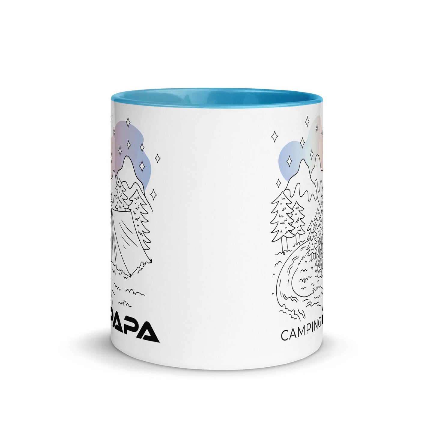 camping papa - tasse mit farbiger innenseite - moando-shop - tassen