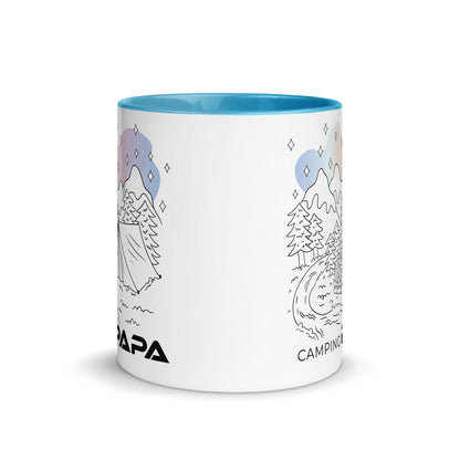 Camping Papa - Tasse mit farbiger Innenseite - MOANDO-SHOP - Tassen