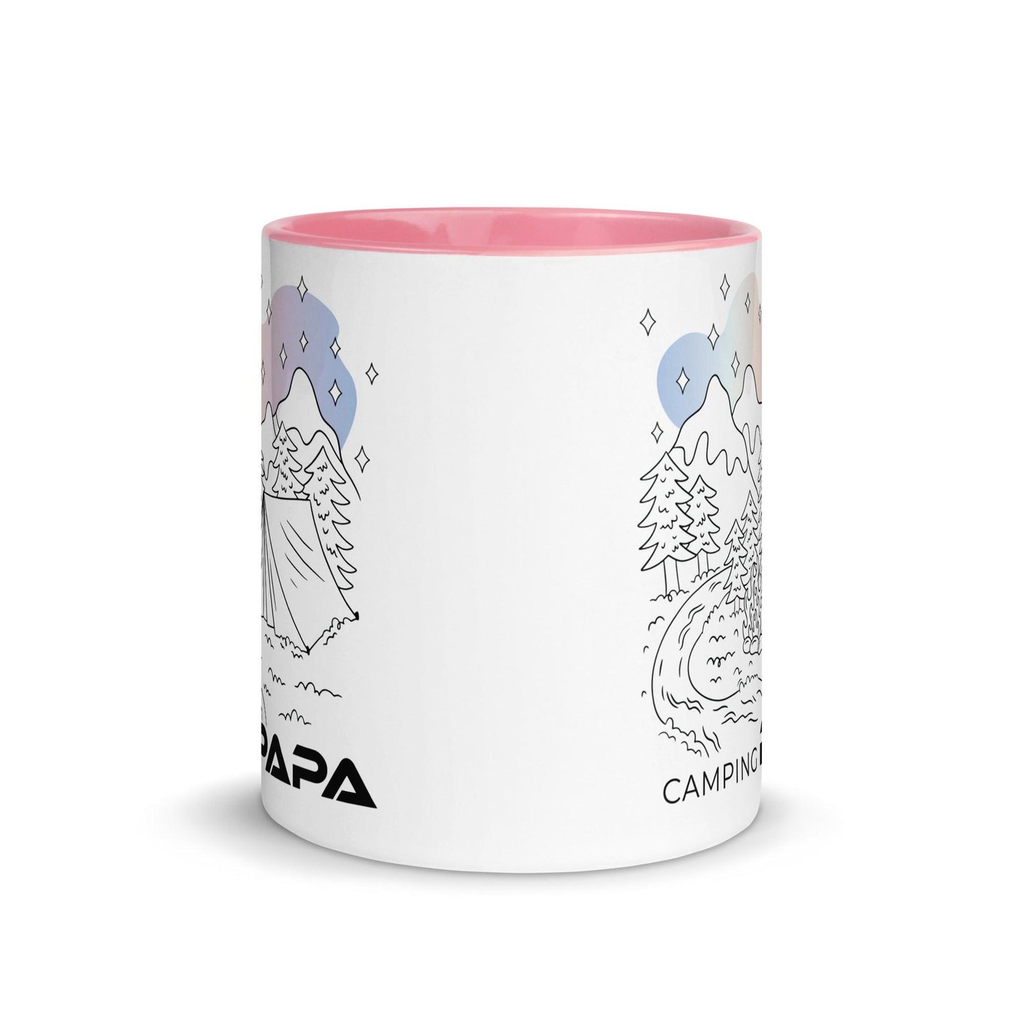 camping papa - tasse mit farbiger innenseite - moando-shop - tassen