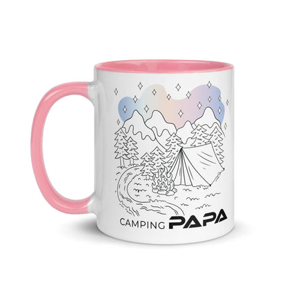 Camping Papa - Tasse mit farbiger Innenseite - MOANDO-SHOP - Tassen