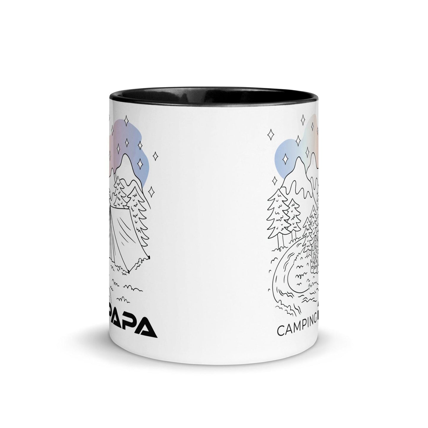 camping papa - tasse mit farbiger innenseite - moando-shop - tassen