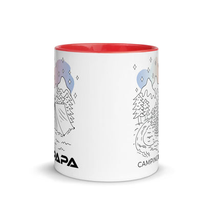 Camping Papa - Tasse mit farbiger Innenseite - MOANDO-SHOP - Tassen