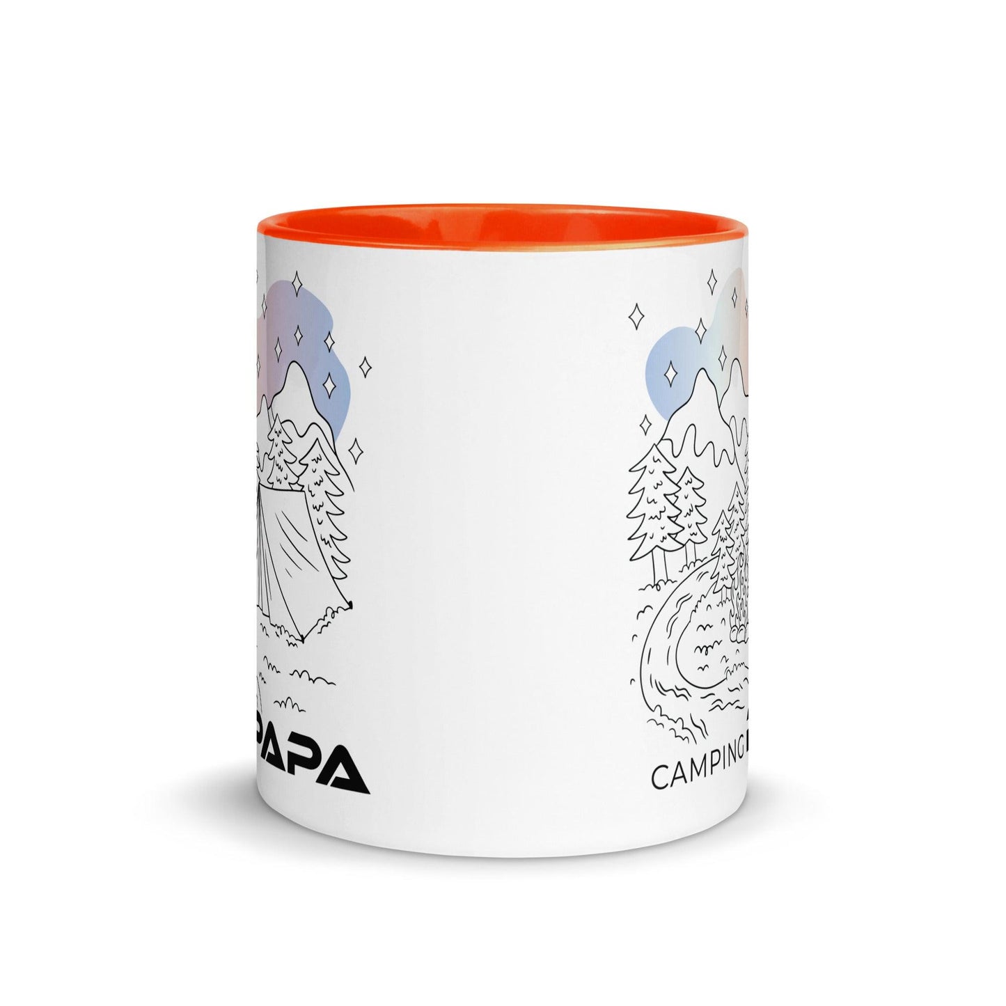 camping papa - tasse mit farbiger innenseite - moando-shop - tassen