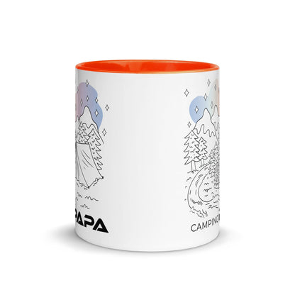 Camping Papa - Tasse mit farbiger Innenseite - MOANDO-SHOP - Tassen