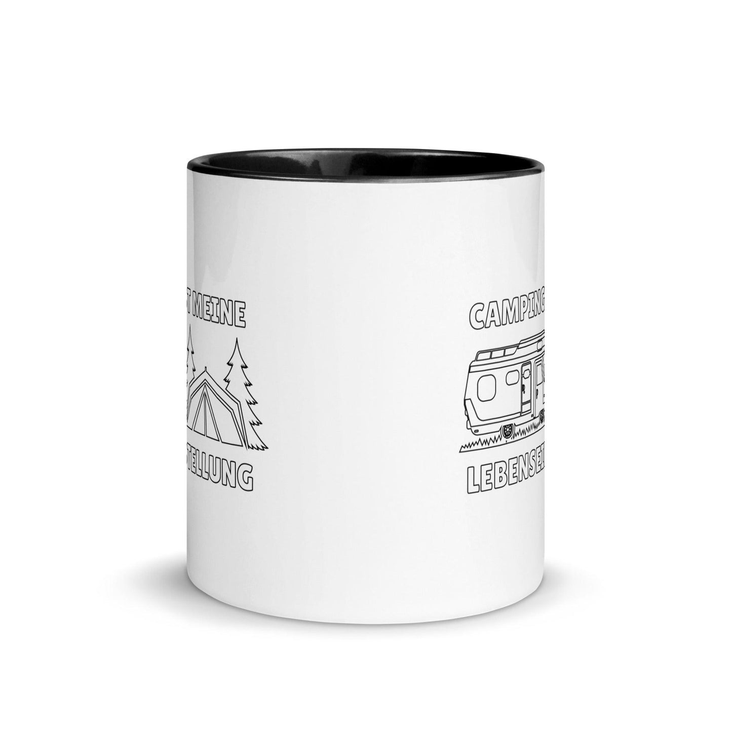 camping ist meine lebenseinstellung - tasse mit farbiger innenseite - moando-shop - tassen