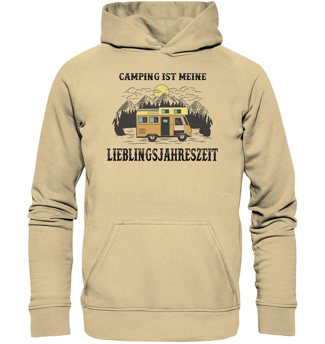 camping ist meine lieblingsjahreszeit - basic unisex hoodie - moando-shop - hoodies