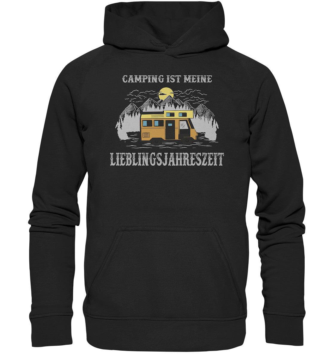 camping ist meine lieblingsjahreszeit - basic unisex hoodie - moando-shop - hoodies