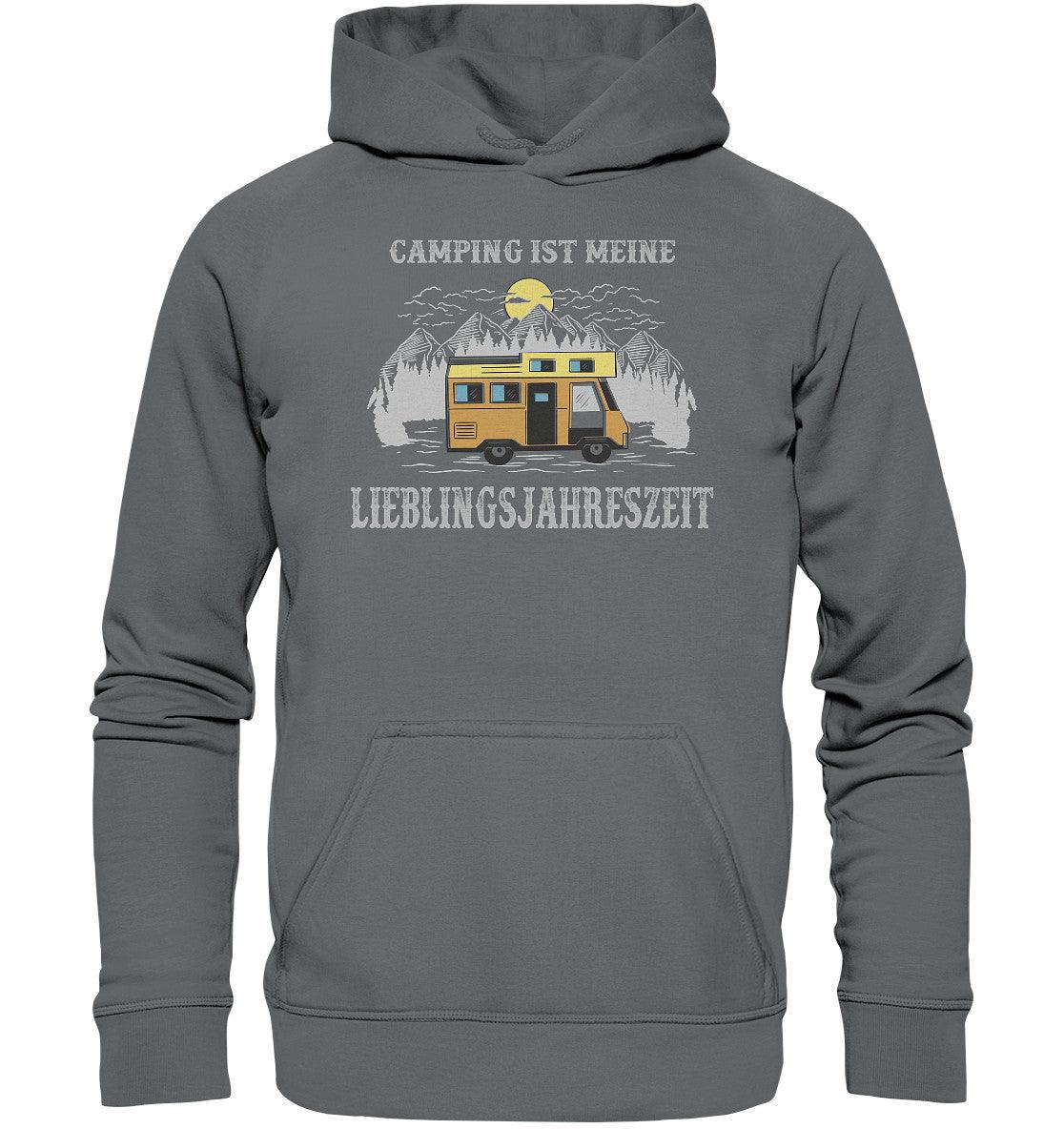 camping ist meine lieblingsjahreszeit - basic unisex hoodie - moando-shop - hoodies