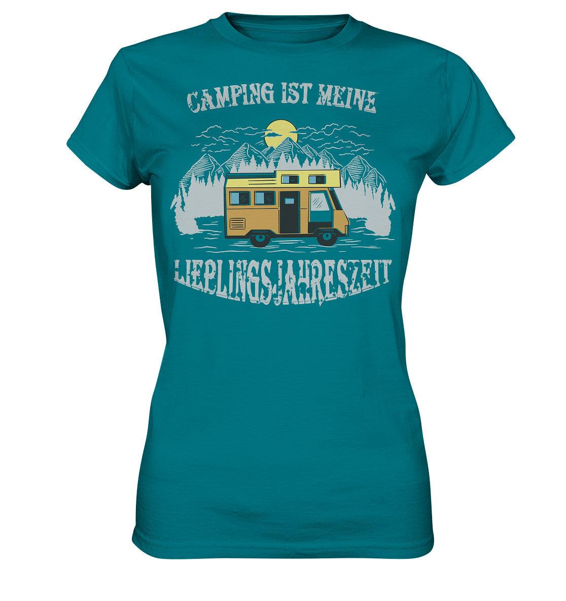 camping ist meine lieblingsjahreszeit - ladies premium shirt - moando-shop - lady-shirts