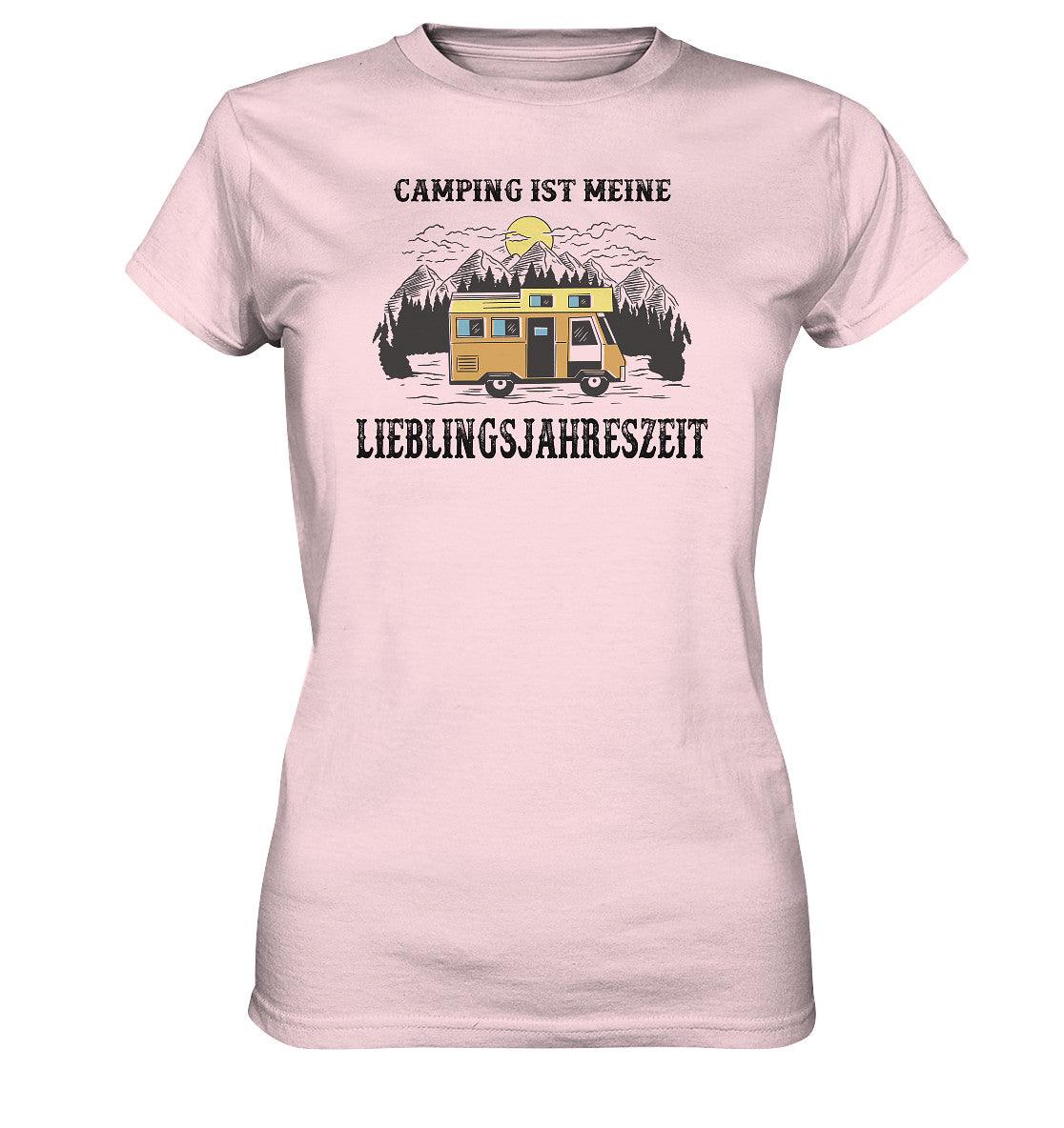 camping ist meine lieblingsjahreszeit - ladies premium shirt - moando-shop - lady-shirts