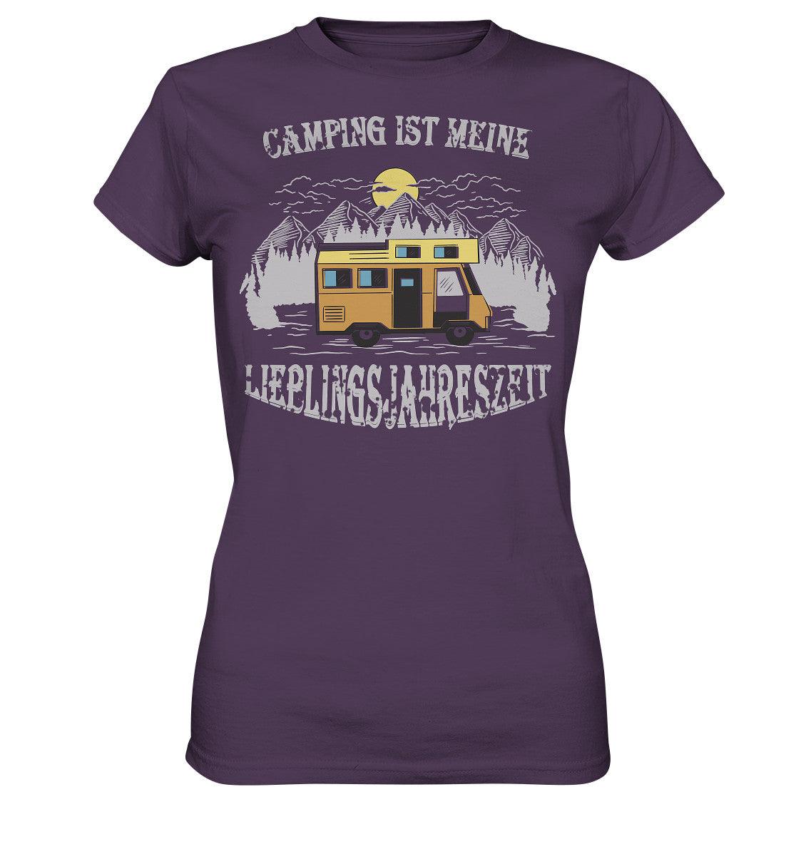 camping ist meine lieblingsjahreszeit - ladies premium shirt - moando-shop - lady-shirts