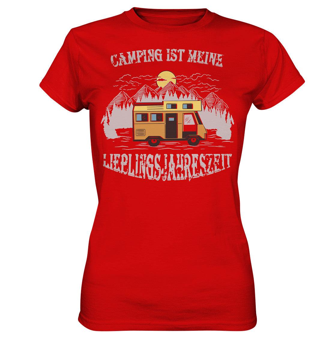 Camping ist meine Lieblingsjahreszeit - Ladies Premium Shirt - MOANDO-SHOP - Lady-Shirts