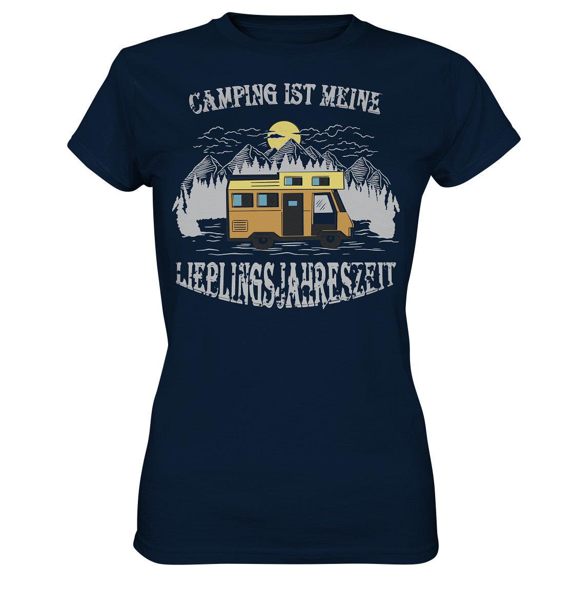 camping ist meine lieblingsjahreszeit - ladies premium shirt - moando-shop - lady-shirts