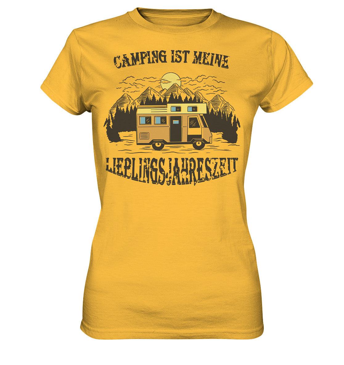 camping ist meine lieblingsjahreszeit - ladies premium shirt - moando-shop - lady-shirts