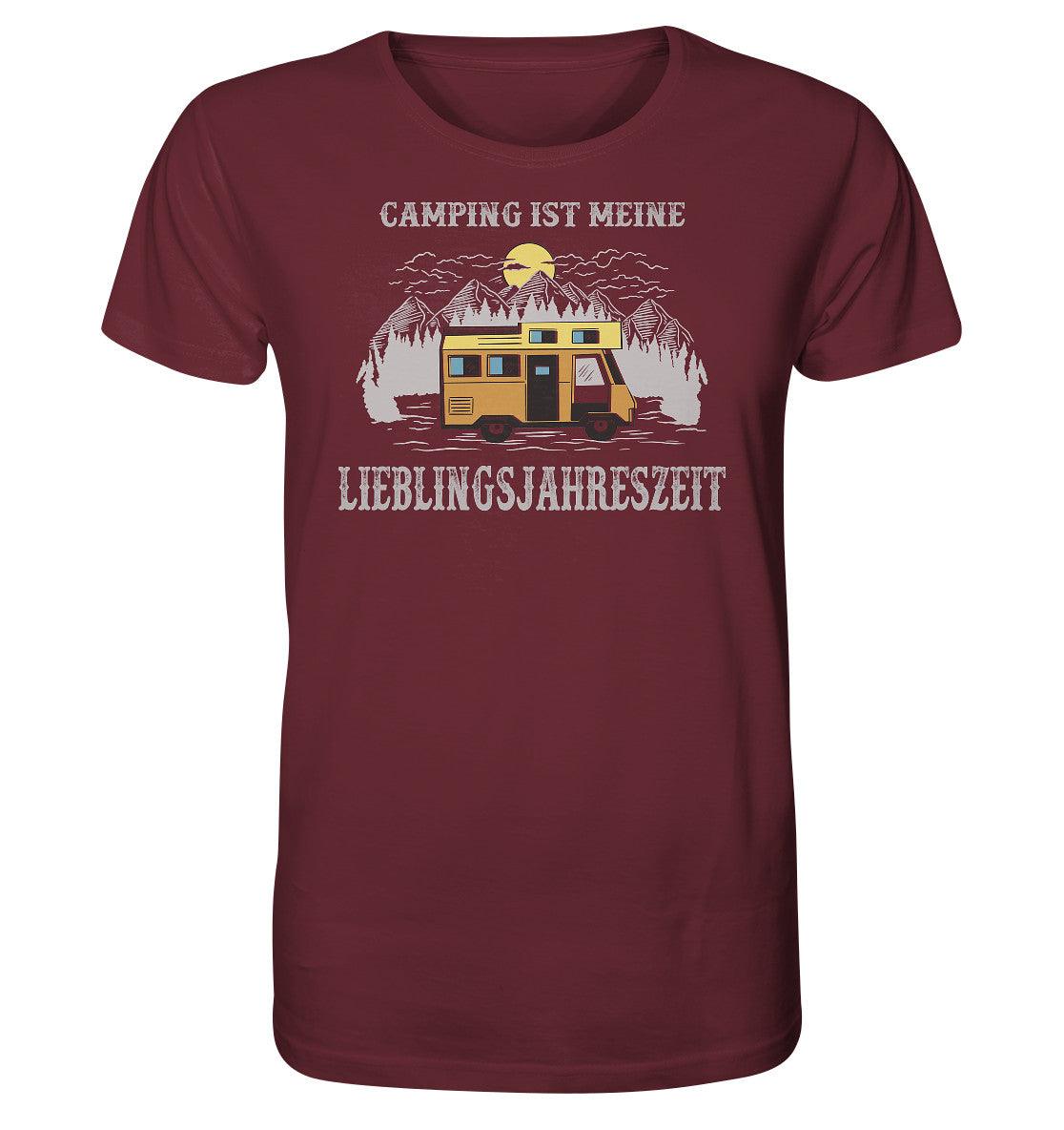 Camping ist meine Lieblingsjahreszeit - Organic Shirt - MOANDO-SHOP - Unisex-Shirts