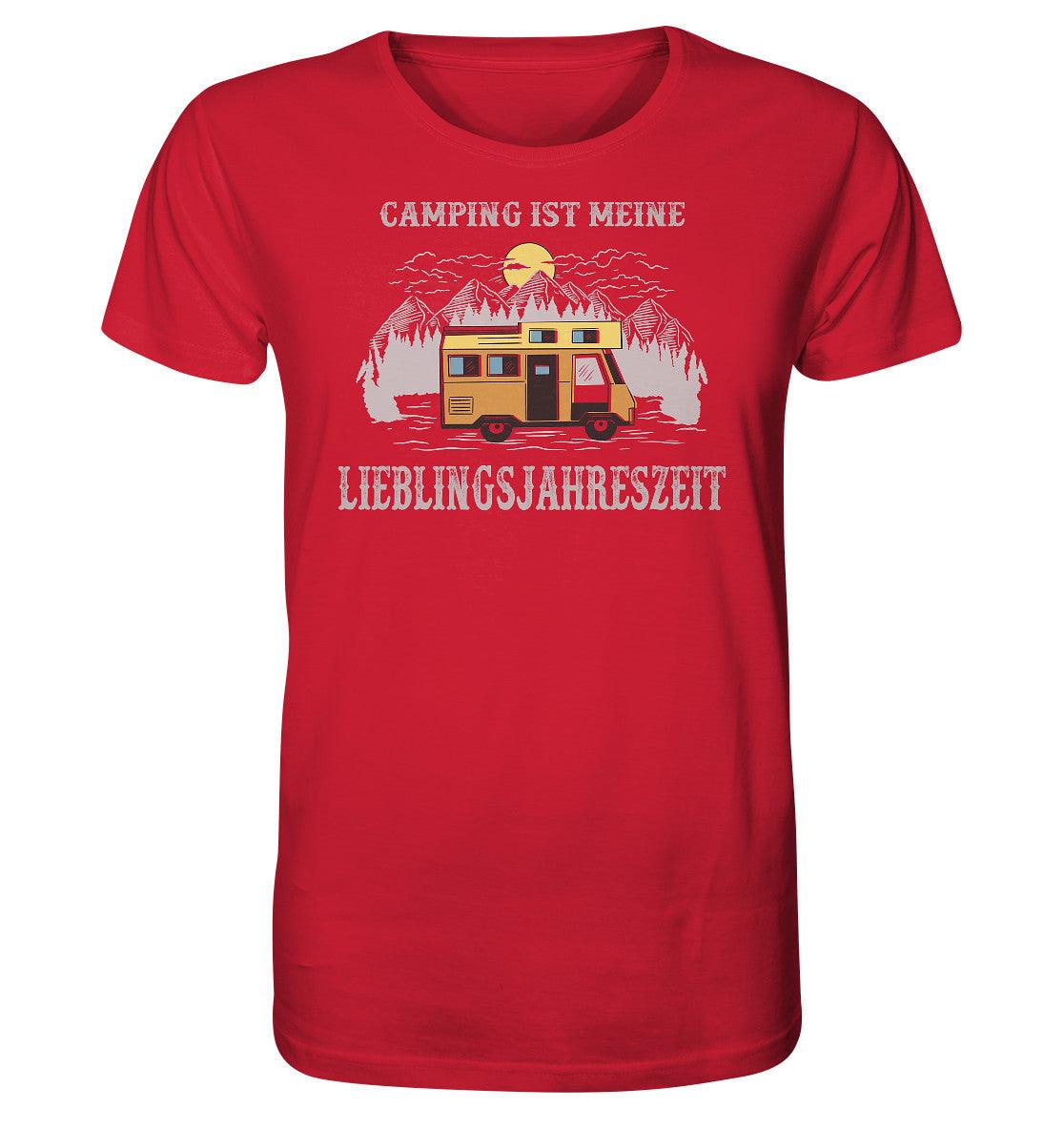 camping ist meine lieblingsjahreszeit - organic shirt - moando-shop - unisex-shirts