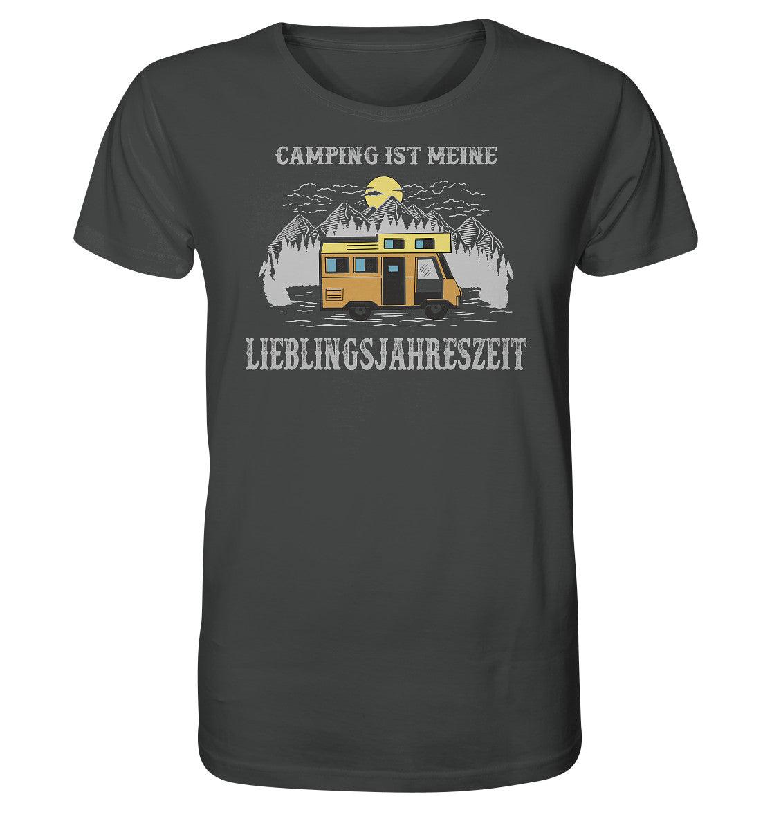 camping ist meine lieblingsjahreszeit - organic shirt - moando-shop - unisex-shirts