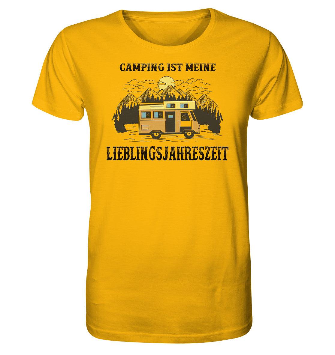 camping ist meine lieblingsjahreszeit - organic shirt - moando-shop - unisex-shirts