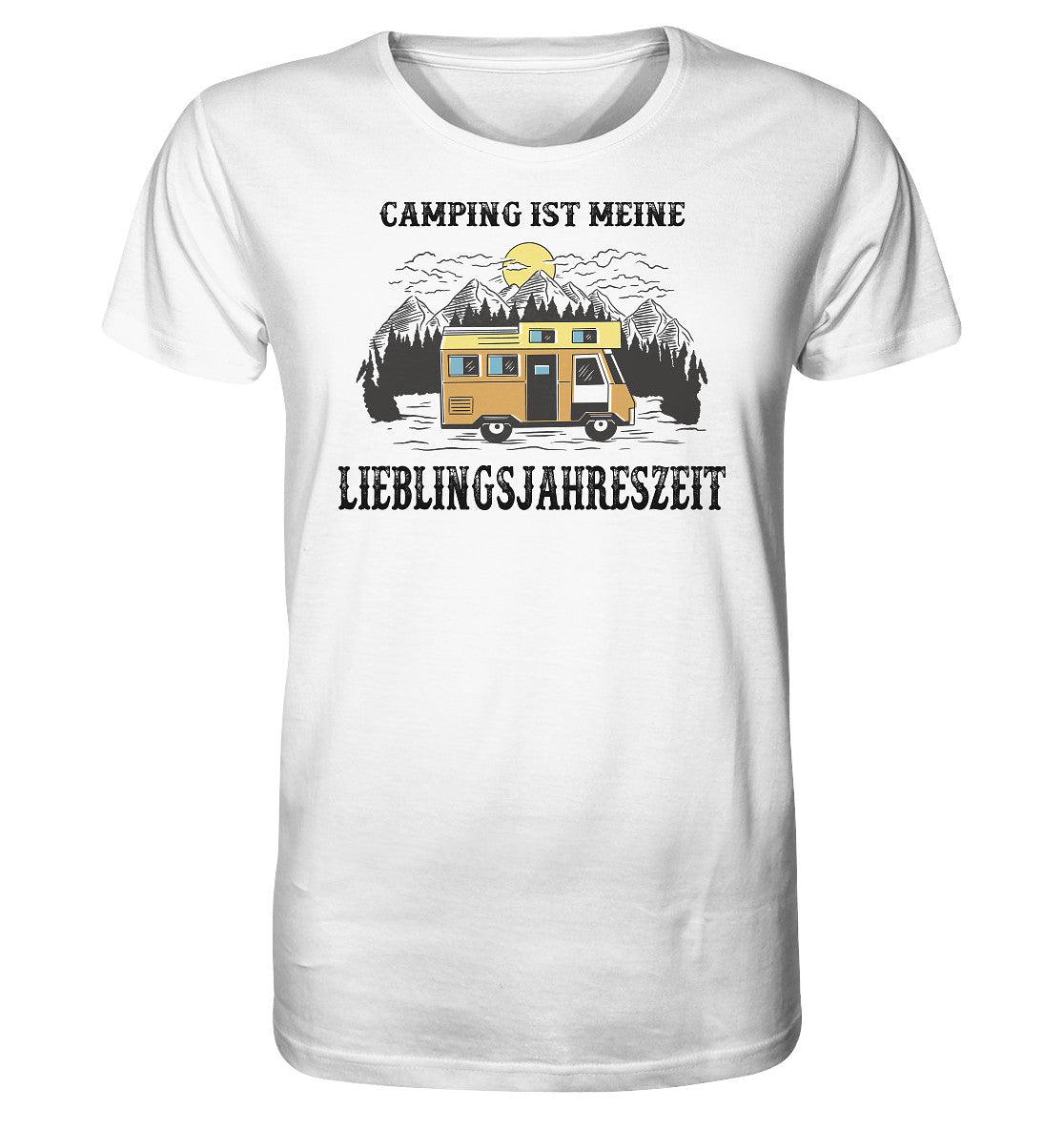 camping ist meine lieblingsjahreszeit - organic shirt - moando-shop - unisex-shirts