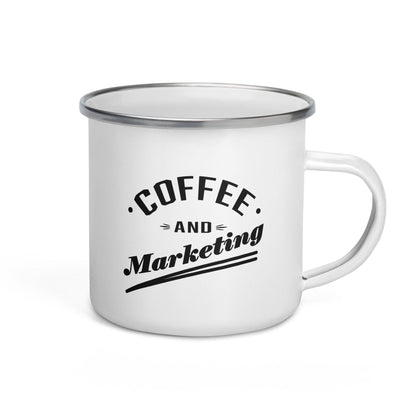 Coffee And Marketing - Emailletasse - MOANDO-SHOP - Emallietassen