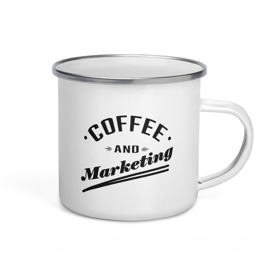 Coffee And Marketing - Emailletasse - MOANDO-SHOP - Emallietassen