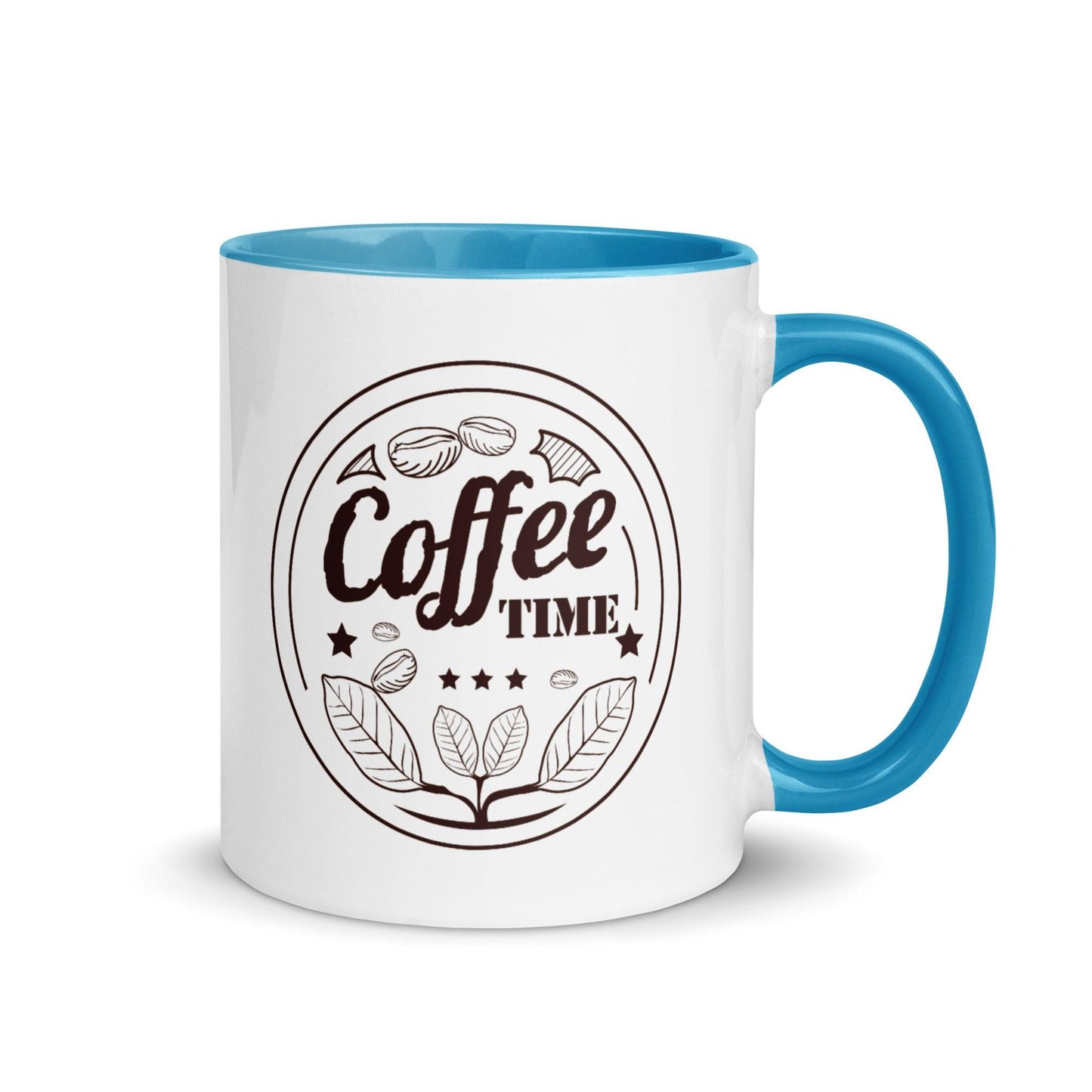 coffee time - kaffee zeit - tasse mit farbiger innenseite - moando-shop - tassen