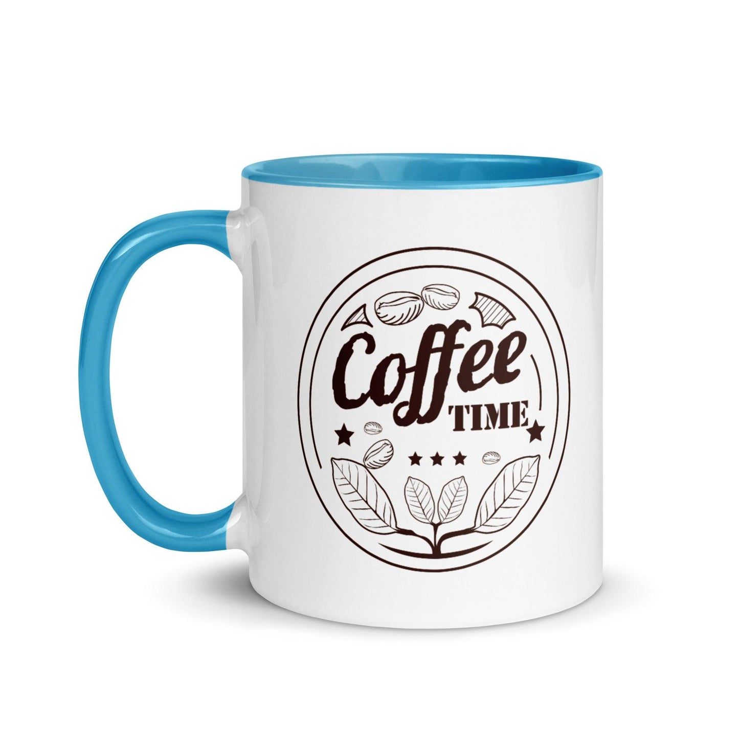 coffee time - kaffee zeit - tasse mit farbiger innenseite - moando-shop - tassen