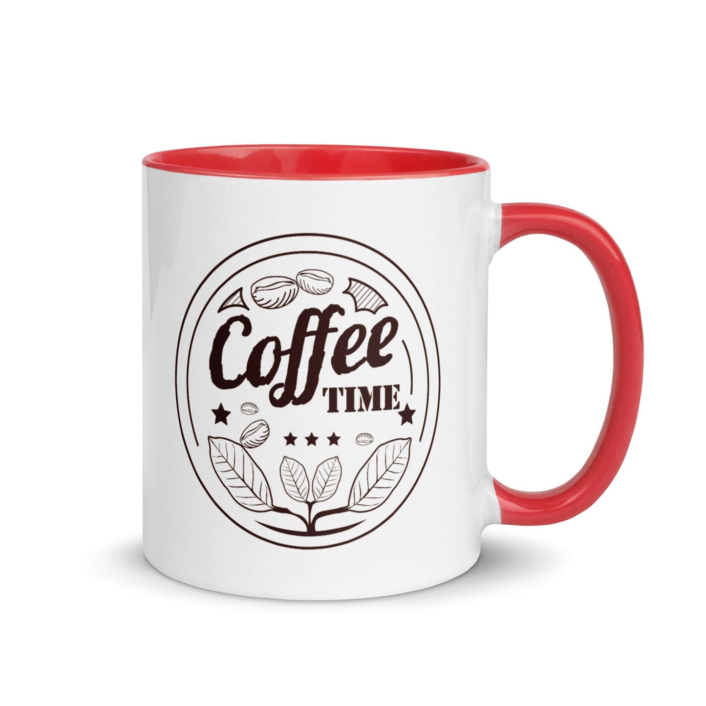 coffee time - kaffee zeit - tasse mit farbiger innenseite - moando-shop - tassen