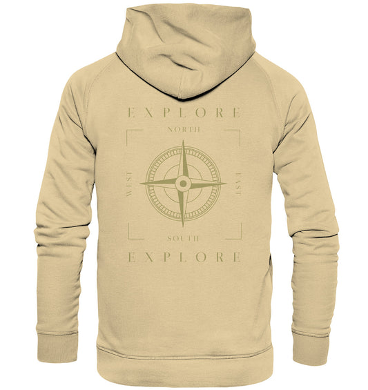 Erkunde die Welt - Kompass - wandern - camping - Basic Unisex Hoodie - MOANDO-SHOP - Hoodies