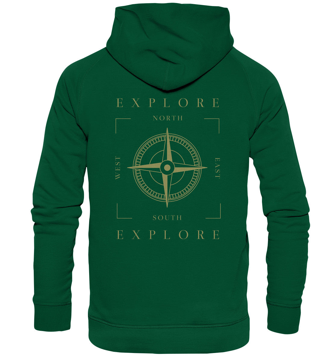 Erkunde die Welt - Kompass - wandern - camping - Basic Unisex Hoodie - MOANDO-SHOP - Hoodies