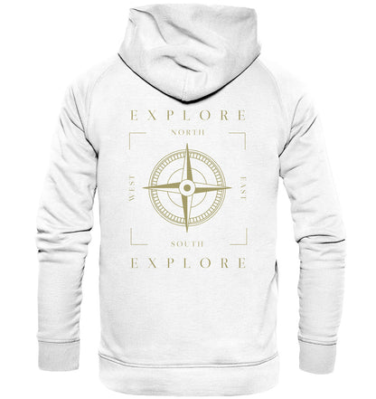 Erkunde die Welt - Kompass - wandern - camping - Basic Unisex Hoodie - MOANDO-SHOP - Hoodies