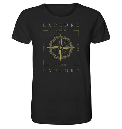 Erkunde die Welt - Kompass - wandern - camping - Organic Shirt - MOANDO-SHOP - Unisex-Shirts