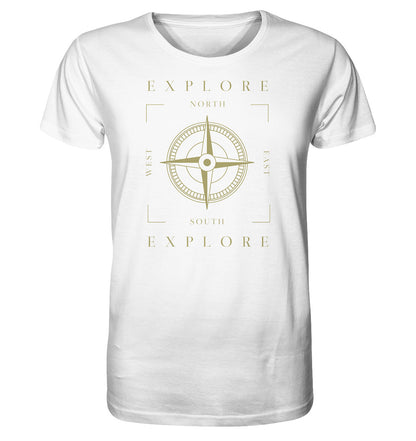 Erkunde die Welt - Kompass - wandern - camping - Organic Shirt - MOANDO-SHOP - Unisex-Shirts