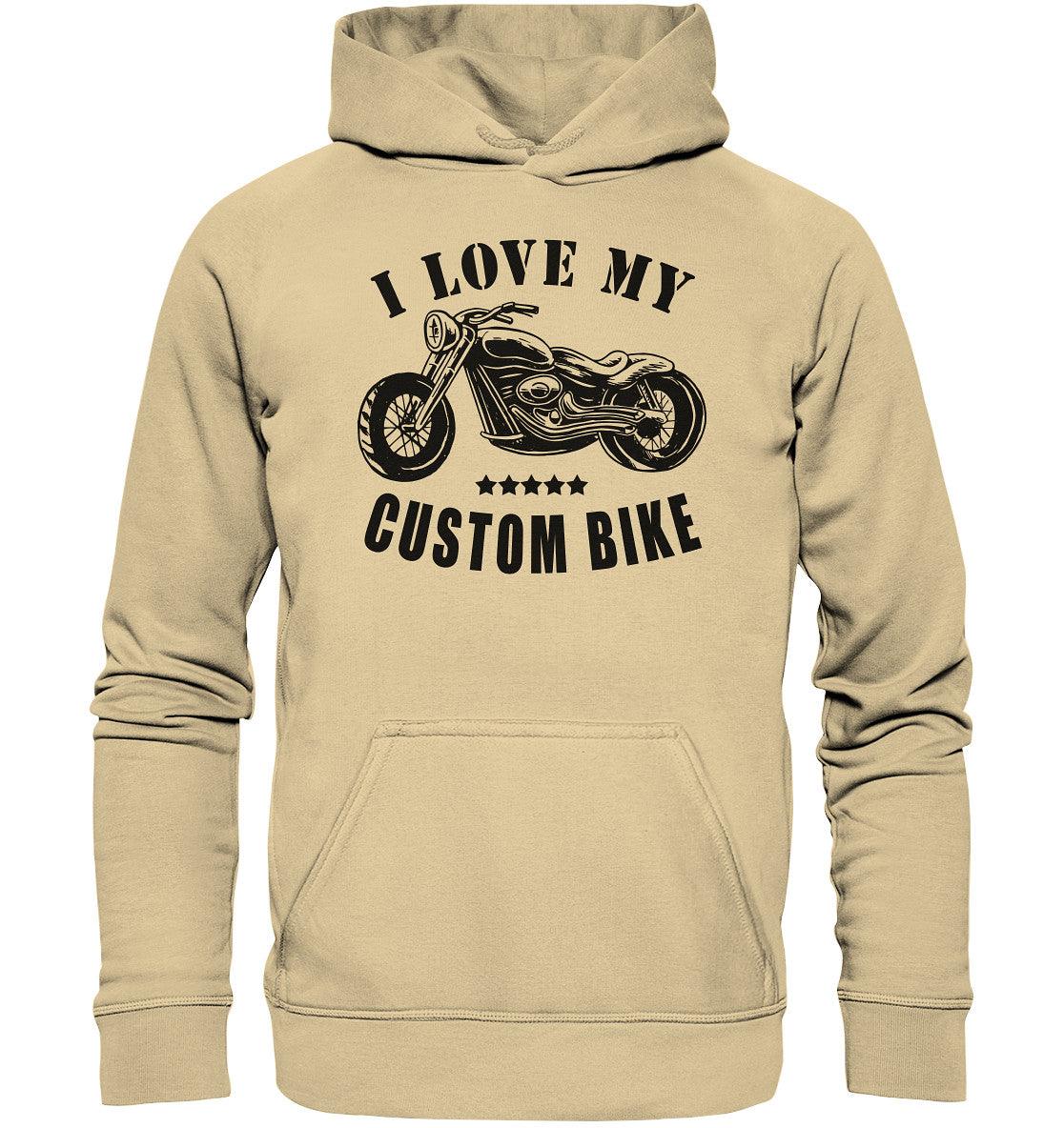 i love my custom bike - basic unisex hoodie - moando-shop - hoodies