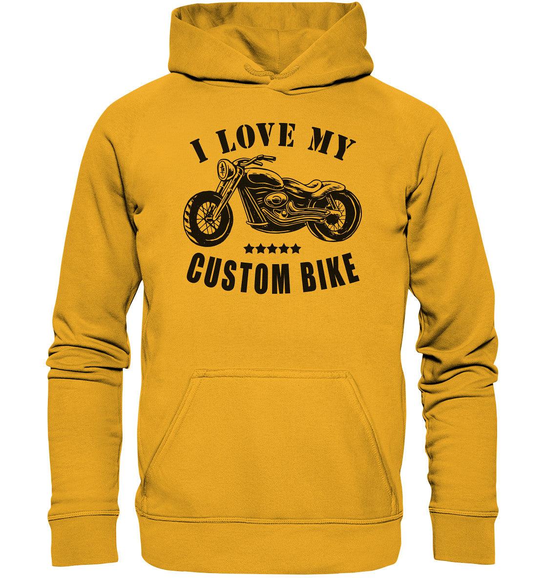 i love my custom bike - basic unisex hoodie - moando-shop - hoodies