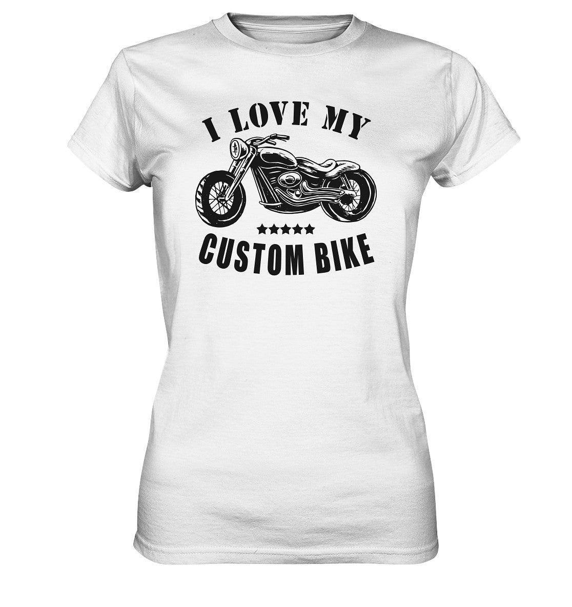 i love my custom bike - ladies premium shirt - moando-shop - lady-shirts