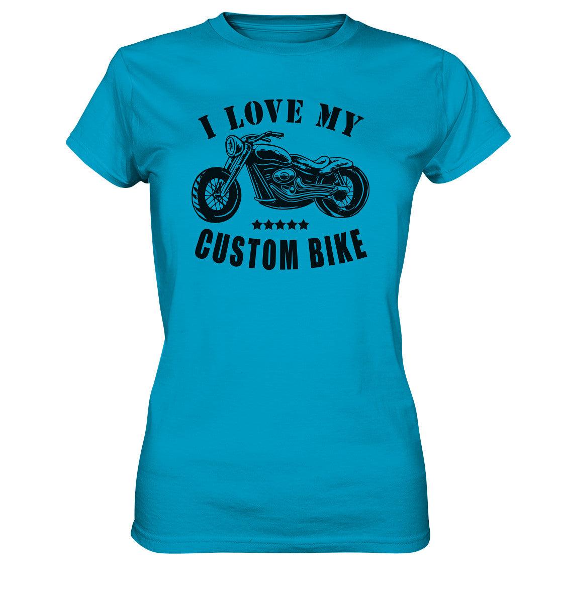 i love my custom bike - ladies premium shirt - moando-shop - lady-shirts