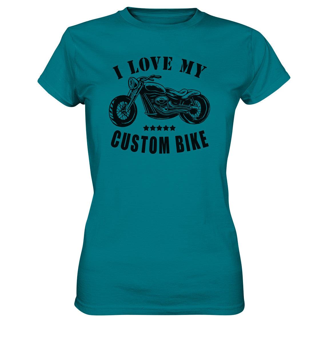 i love my custom bike - ladies premium shirt - moando-shop - lady-shirts