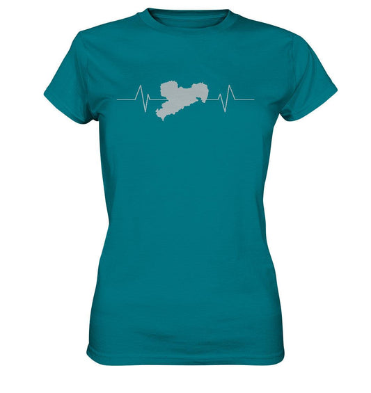 Ich liebe mein Sachsen - I love my Saxony - Ladies Premium Shirt - MOANDO-SHOP - Lady-Shirts