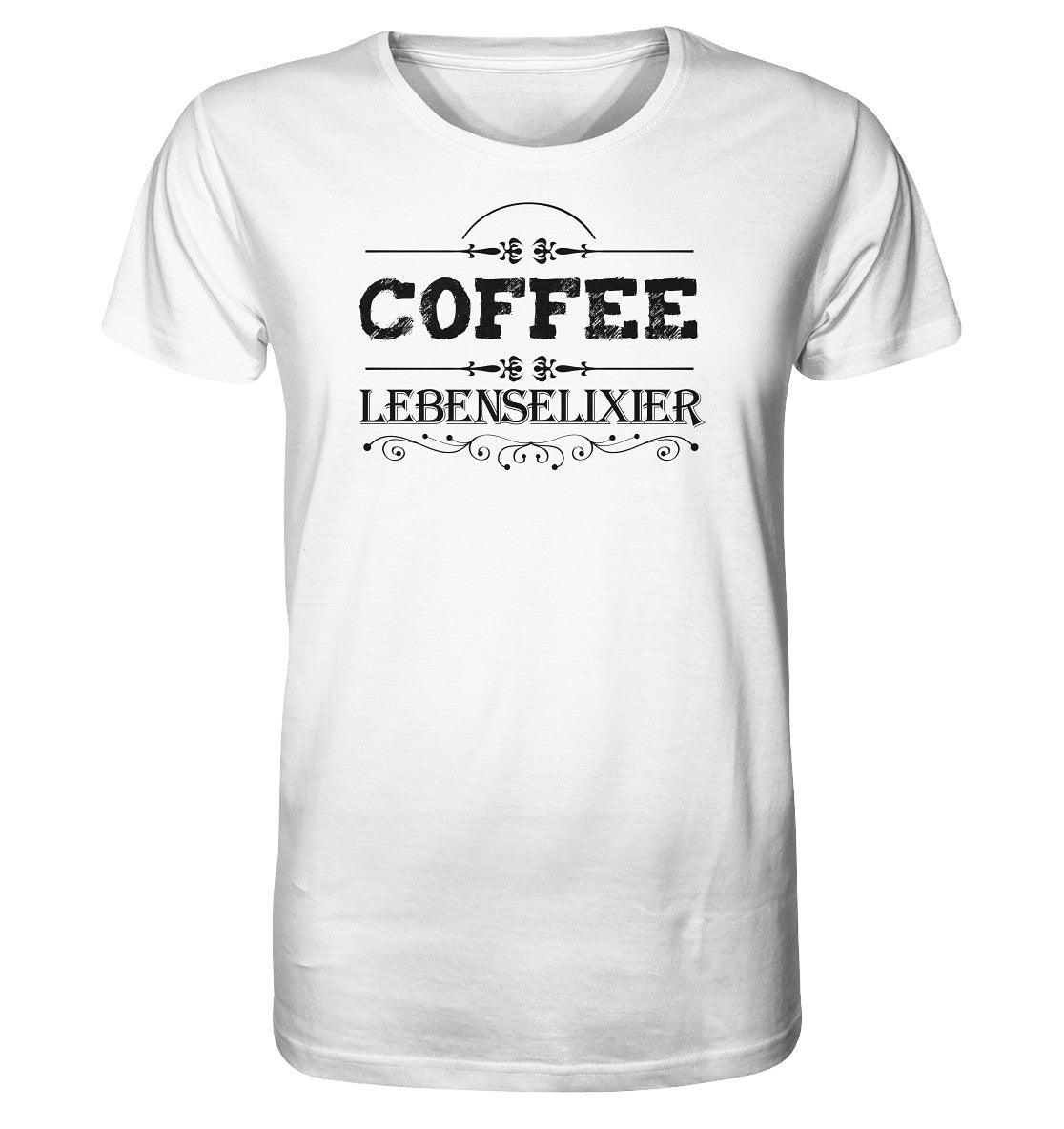 kaffee lebenselixier coffee - organic shirt 1 - moando-shop - unisex-shirts