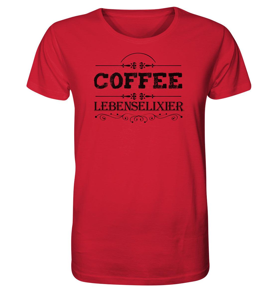 kaffee lebenselixier coffee - organic shirt 1 - moando-shop - unisex-shirts